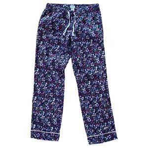 J. Crew Floral Cotton Adjustable Waist Lounge Pajama Pants